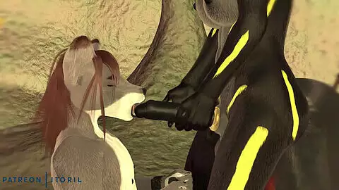 Eine intensive 3D-Hentai-Animation mit einer dominanten Futanari-Shemale, die BDSM-Freuden an einer behaarten Futanari-Babe entfesselt