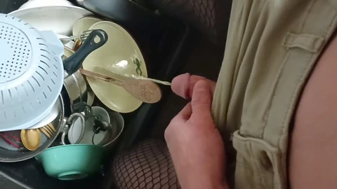 Nasty compilation of peeing on messy dishes