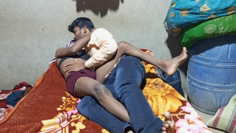 Sexy Indian shemale Pooja Bhabhi and Desi Collage Mastarji have hot hotel room encounter