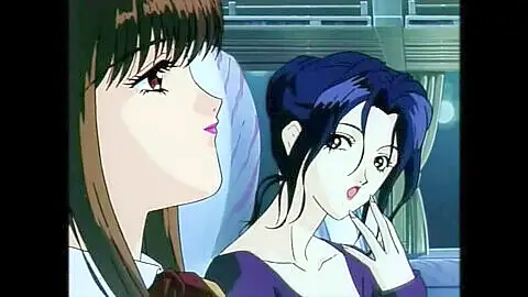 Anime Tussis genießen lesbischen Sex mit Shemale