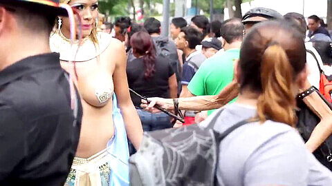 Shemale Sex Festival - Naked Festival With Some Bare Boobs And Asses - Shemale.Movie
