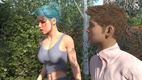 Juliette is no ordinary girl - outdoor stroll with my unique futa girlfriend Maayon Plays