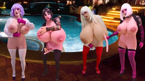 Damsel in disguise takes it off for the club in this hot compilation